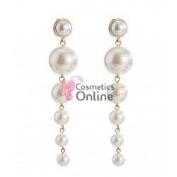 Cercei pentru dama moderni EARR15 Aurii Set de 1 pereche cu perle